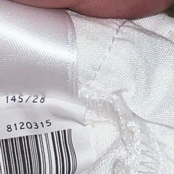 NWT 1 State White High Rise Skinny Fray Tulip Hem Crop Sz Womens 28 - Picture 11 of 11